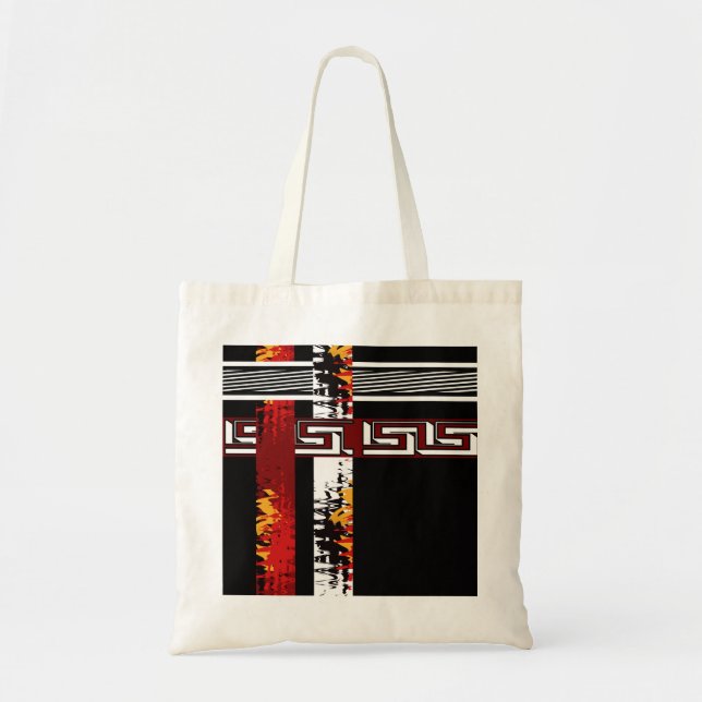 Tote Bag Abstrait, ethnique (Devant)