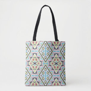 Tote Bag Abstrait mexicaine tribale rétro african ethno tra
