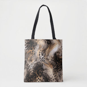 Tote Bag Abstrait Poster de animal léopard