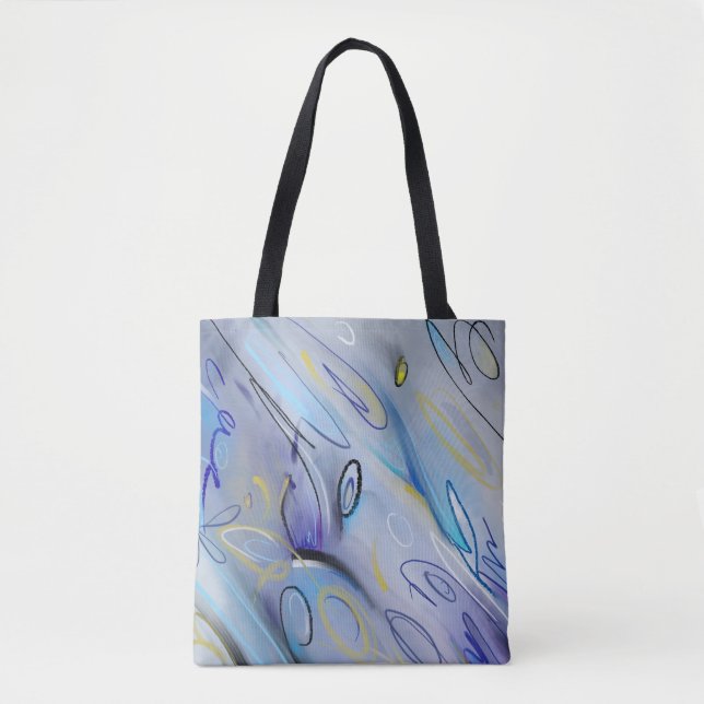 Tote Bag Abstrait pourpre (Devant)