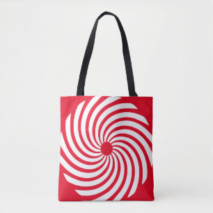 Tote Bag Abstrait rouge et blanc