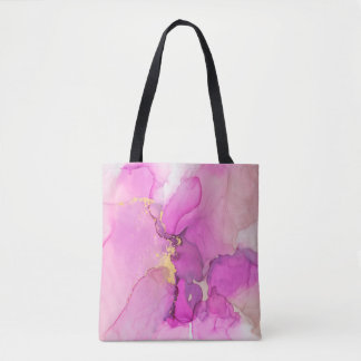 Tote Bag Abstrait violet, lilas, rose, or arrière - plan, 