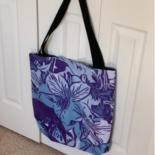 Tote Bag Abstraite Floral Art Grocery Shopping Beach