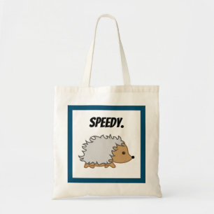 Tote Bag Accélérez le hérisson, Drôle dessin animé d'animal