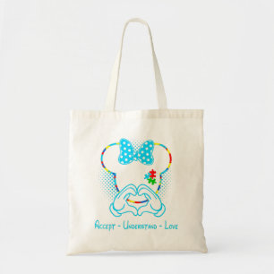 Tote Bag Accepter Comprendre Sensibilisation sur l'autisme 