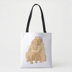Tote Bag Accroche de Golden Retriever