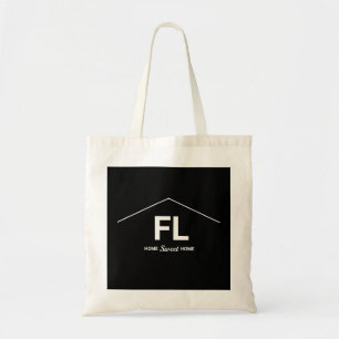Tote Bag Accueil État Gras Lettres noires et blanches