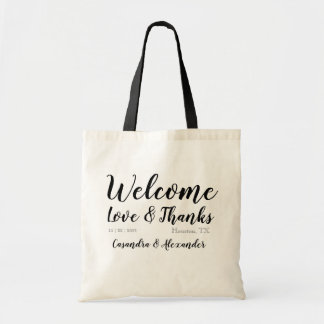 Tote Bag Accueil personnalisé Hôtel Cadeau Favoriser Mariag