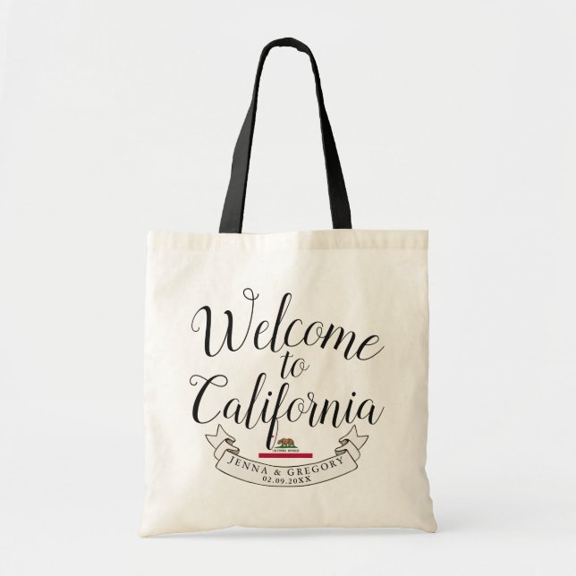Tote Bag Accueillez au mariage de destination de la (Devant)