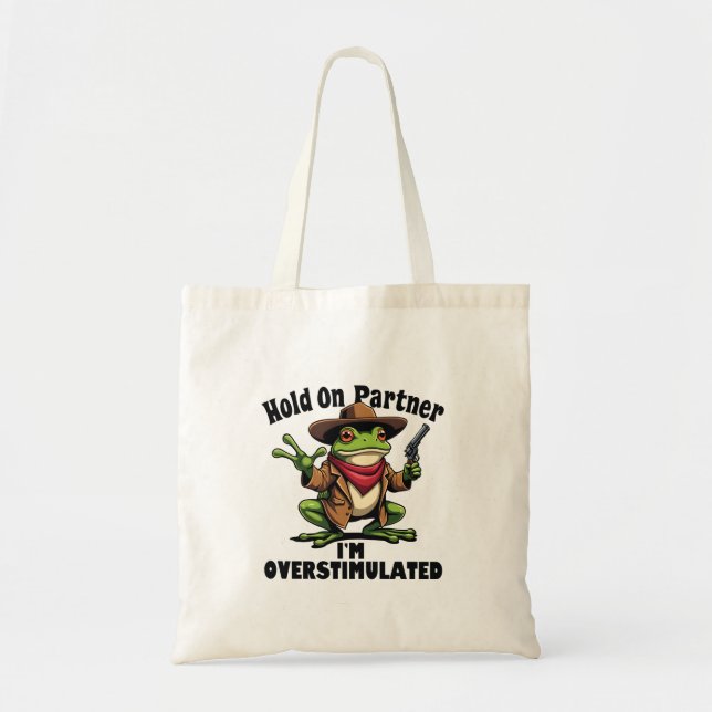 Tote Bag Accusez votre partenaire de surstimuler Frog ADHD (Devant)