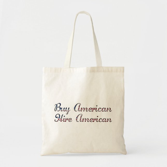Tote Bag Acheter American Hire Citation Américaine Trump Pa (Devant)