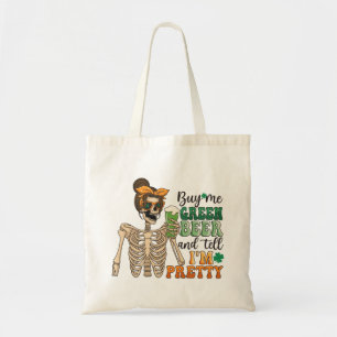 Tote Bag Acheter ma bière verte Saint Patrick's Day
