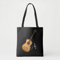 Acoustic Guitar Player Musical Notes Musicien d'ar