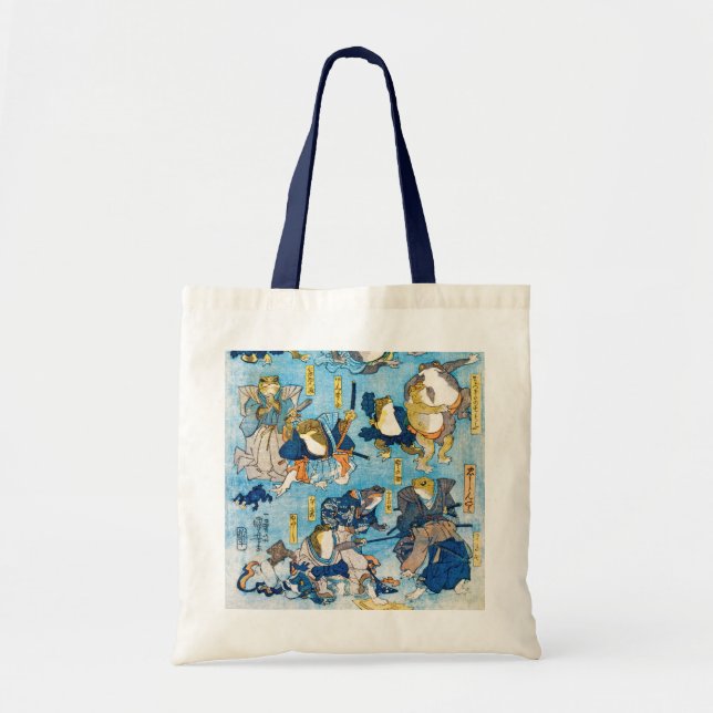 Tote Bag Acteur de Kabuki grenouille, Kuniyoshi, Ukiyo-e (Devant)