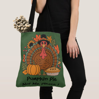 Tote Bag Action de grâce, Dinde drôle de chef, Glouglou, Mo