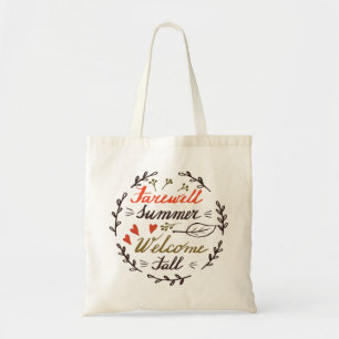 Tote Bag adieu été bienvenue automne
