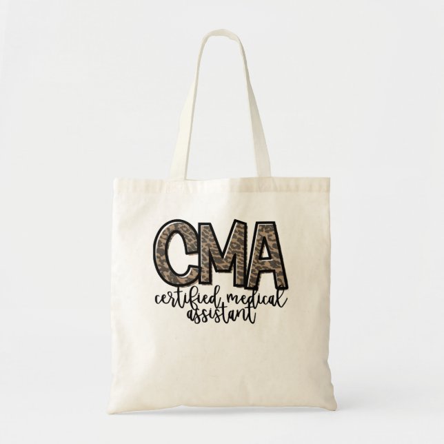 Tote Bag Adjoint Médicale certifié CMA Cute Nurse Pullove (Devant)