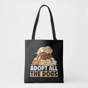 Tote Bag Adopter Tous Les Chiens Droits Animaux Chien Secou