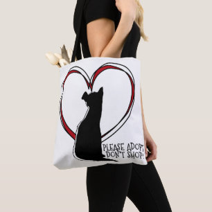 Tote Bag Adoptez, n'achetez pas !   Animaux   Adopter un an