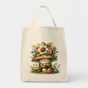 Tote Bag Adorable Aquarelle Jardin Gnome