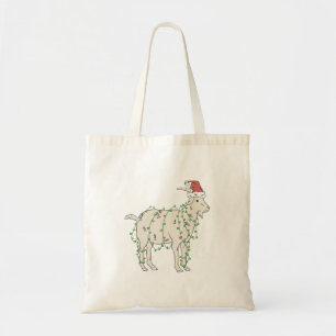 Tote Bag adorable chèvre de Noël