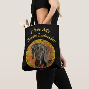 Tote Bag Adorable chien de chiot de labrador brun doux