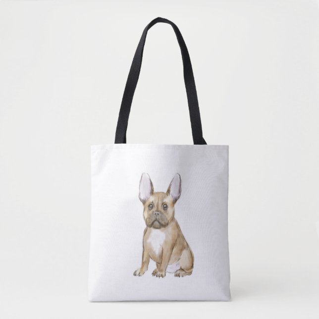 Tote Bag Adorable french bulldog puppy (Devant)