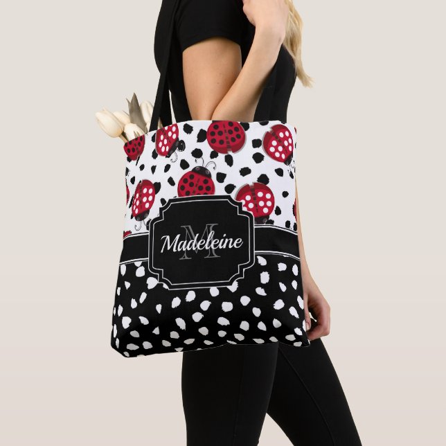 Tote Bag adorable Ladybugs (De près)