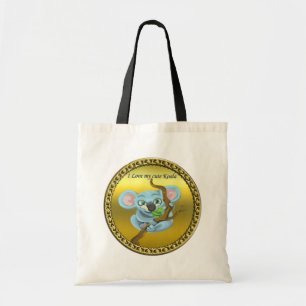 Tote Bag Adorable ours koala dans un arbre dans la forêt