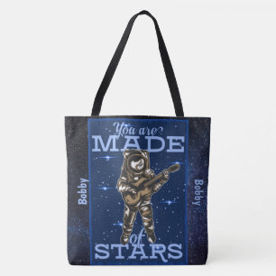 Tote Bag Adorables Spaceman Vous Êtes Fait D'Étoiles Pers