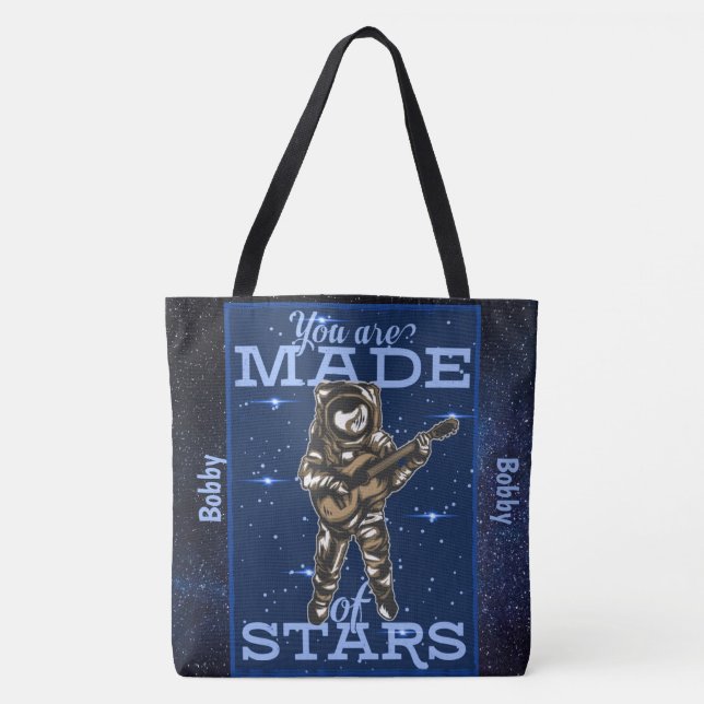Tote Bag Adorables Spaceman Vous Êtes Fait D'Étoiles Person (Devant)