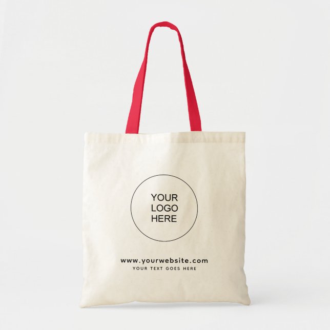 Tote Bag Adresse du site Téléchargez le logo de votre socié (Devant)