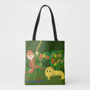 Tote Bag Adventure Party Cute Fun Jungle Design
