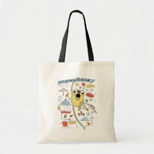 Tote Bag Adventure Time   "Party" Jake Sketch