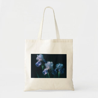 Tote Bag Affiche d'art mural floral Iris Bleu