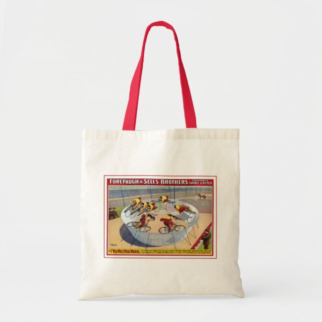 Tote Bag Affiche De Cirque Des Sept Gaynells Vélos D'Équita (Devant)
