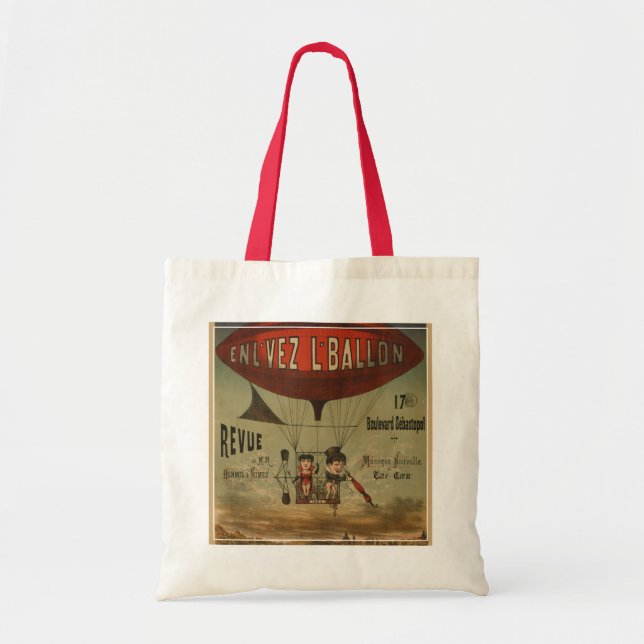 Tote Bag Affiche De Cirque Française De Deux Artistes En Aé (Devant)