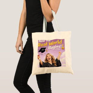 Tote Bag Affiche de fête de remise de diplômes aux fleurs r