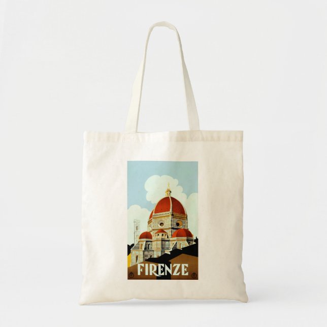 Tote Bag Affiche de voyage de Florence (Devant)