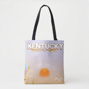 Tote Bag Affiche de voyage de la ferme mignonne du Kentucky