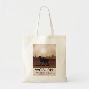 Tote Bag Affiche de voyage de style vintage Woburn - Bedfor