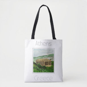 Tote Bag Affiche de voyage pour Athènes Grèce