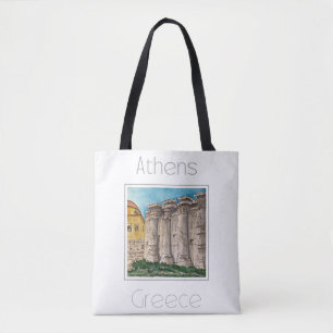 Tote Bag Affiche de voyage pour Athènes Grèce
