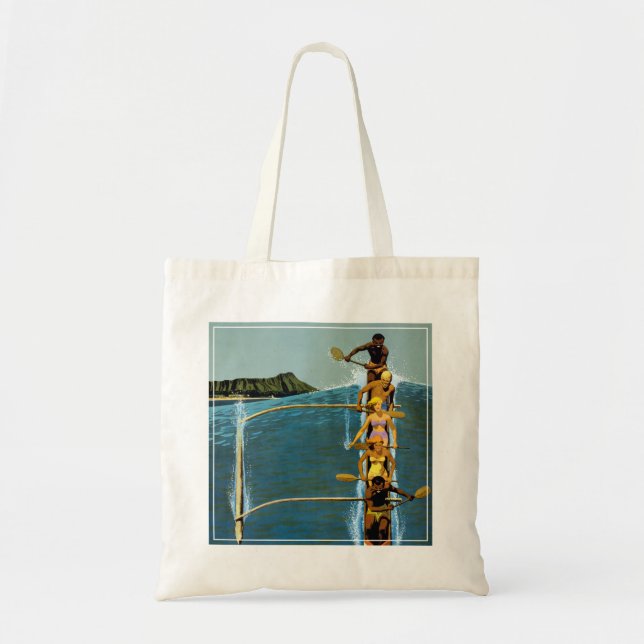 Tote Bag Affiche De Voyage Pour United Air Lines Vers Hawai (Devant)