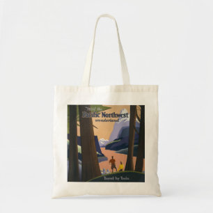 Tote Bag Affiche de voyage vintage Pacific Northwest 1925 T