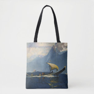 Tote Bag Affiche Vintage voyage pour l'Alaska Pacifique Nor