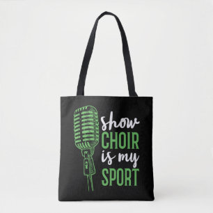 Tote Bag Afficher la chorale est mon sport