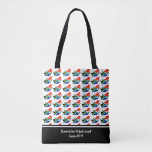 Tote Bag AFRIQUE DU SUD FLAG Isaiah Écriture chrétienne