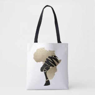 Tote Bag Afrique En Or