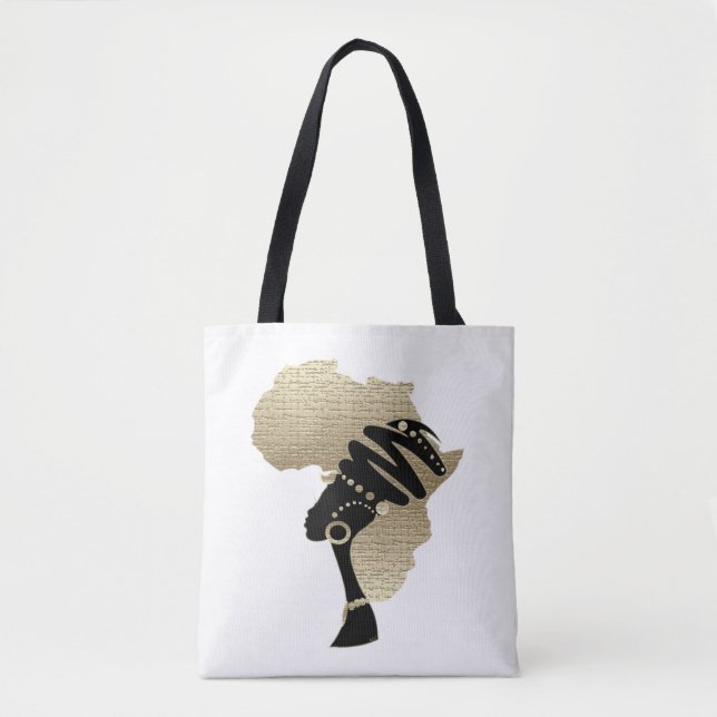 Tote Bag Afrique En Or (Devant)